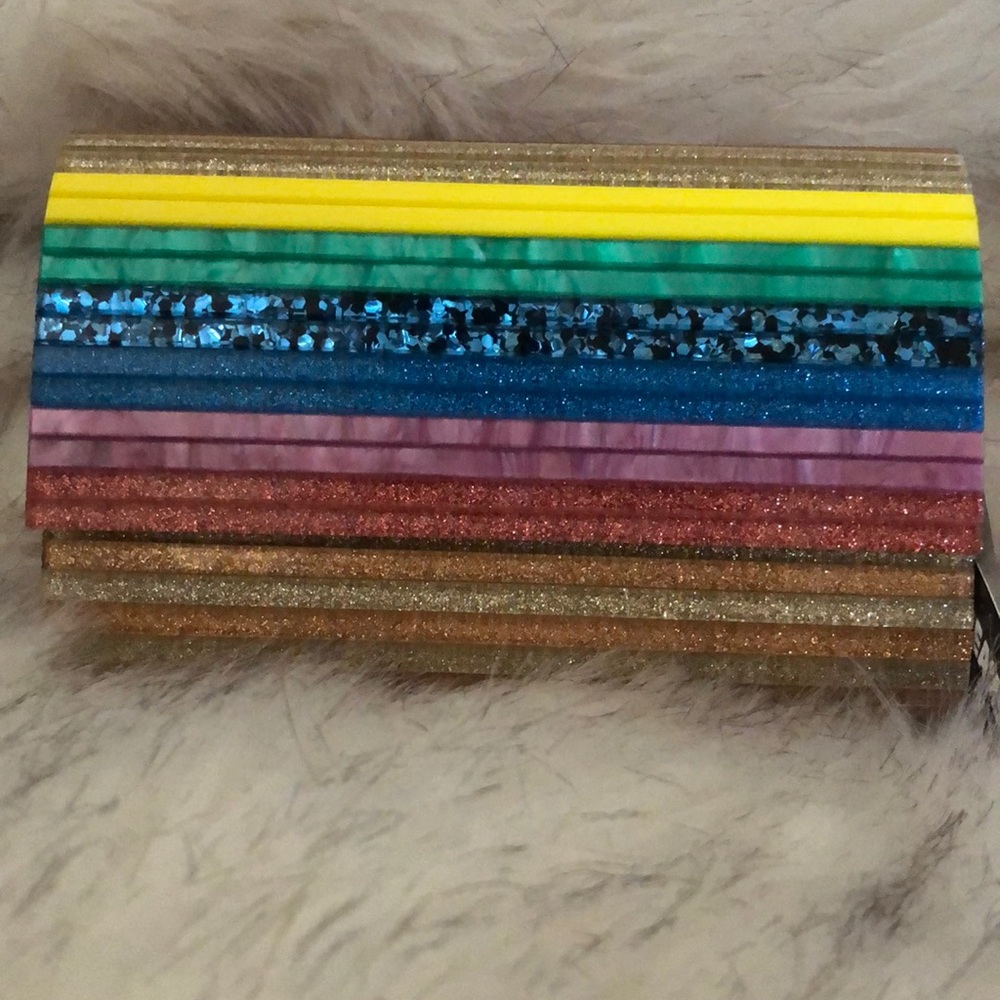 Rainbow Acrylic Clutch